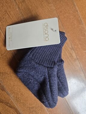 Disana Boiled Wool Shoes Booties 3-6 Mo New W Tag Dark Blue Indigo 62/68 Organic